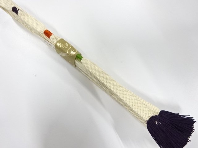 未使用品　正絹　撚り房　手組帯締め